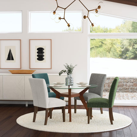 Cantley Beige Upholstered Dining Side Chair, Set of 2 by Coaster at Eve Furniture