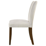 Cantley Beige Upholstered Dining Side Chair, Set of 2 by Coaster at Eve Furniture