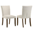 Cantley Beige Upholstered Dining Side Chair, Set of 2 by Coaster at Eve Furniture