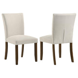 Cantley Beige Upholstered Dining Side Chair, Set of 2 by Coaster at Eve Furniture