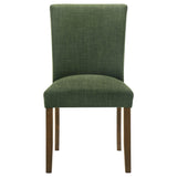 Cantley Upholstered Dining Side Chair Green (Set of 2) by Coaster at Eve Furniture