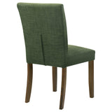 Cantley Upholstered Dining Side Chair Green (Set of 2) by Coaster at Eve Furniture