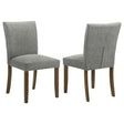 Cantley Upholstered Dining Side Chair Grey (Set of 2) by Coaster at Eve Furniture