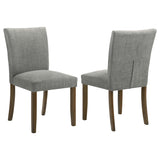 Cantley Upholstered Dining Side Chair Grey (Set of 2) by Coaster at Eve Furniture