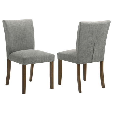 Cantley Upholstered Dining Side Chair Grey (Set of 2) by Coaster at Eve Furniture