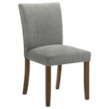 Cantley Upholstered Dining Side Chair Grey (Set of 2) by Coaster at Eve Furniture