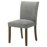 Cantley Upholstered Dining Side Chair Grey (Set of 2) by Coaster at Eve Furniture