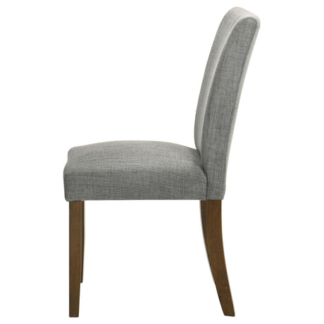 Cantley Upholstered Dining Side Chair Grey (Set of 2) by Coaster at Eve Furniture