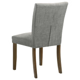 Cantley Upholstered Dining Side Chair Grey (Set of 2) by Coaster at Eve Furniture