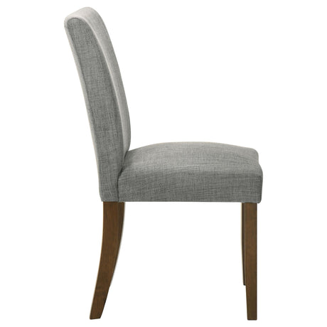 Cantley Upholstered Dining Side Chair Grey (Set of 2) by Coaster at Eve Furniture