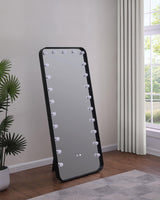 Canton Black LED Standing Mirror with Speakers by Coaster at Eve Furniture