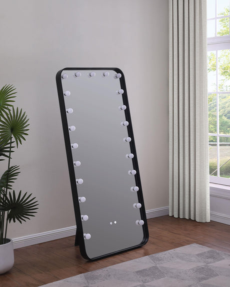 Canton Black LED Standing Mirror with Speakers by Coaster at Eve Furniture
