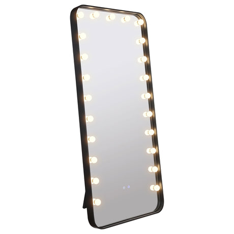 Canton Black LED Standing Mirror with Speakers by Coaster at Eve Furniture