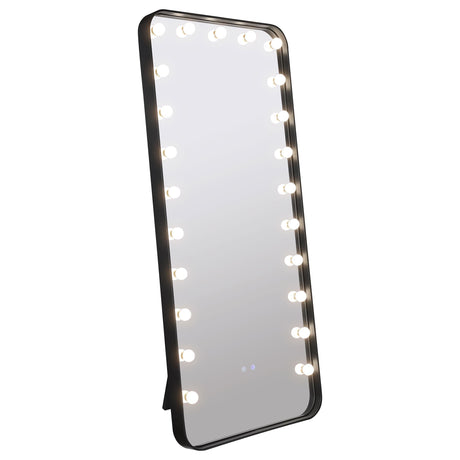 Canton Black LED Standing Mirror with Speakers by Coaster at Eve Furniture