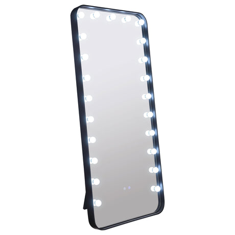 Canton Black LED Standing Mirror with Speakers by Coaster at Eve Furniture