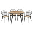 Canton Brown 5-Piece Round Dining Room Set by Homelegance at Eve Furniture