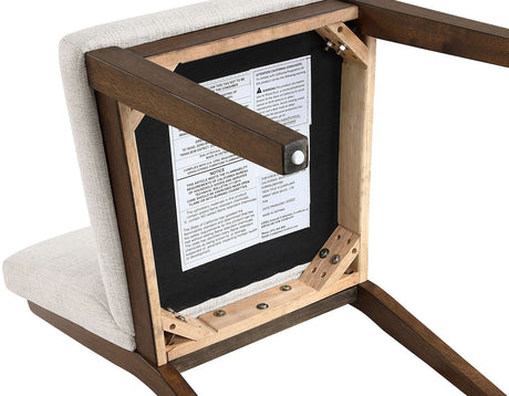 Canton Mocha Upholstered Dining Room Set by Steve Silver at Eve Furniture