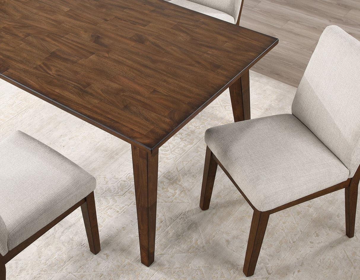 Canton Mocha Upholstered Dining Room Set by Steve Silver at Eve Furniture