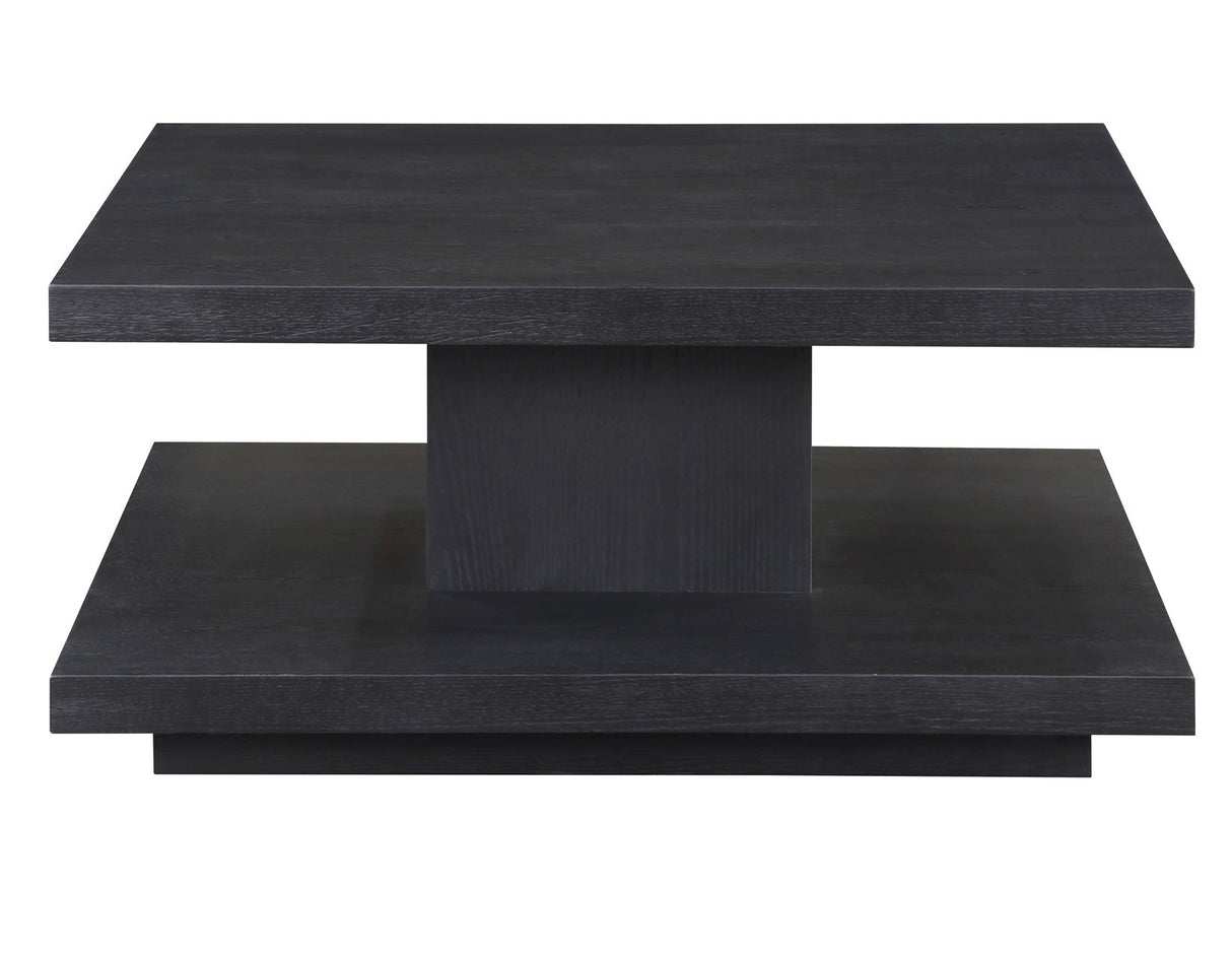 Canyon Cocktail Table with Casters, Black