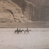 Canyon de Chelly by Edward Sheriff Curtis Hand Embelished Framed Photo Art Print Matted under Glass by Mercana at Eve Furniture