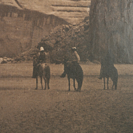 Canyon del Muerte, Navajo by Edward Sheriff Curtis a Hand Embellished Textured Framed Canvas by Mercana at Eve Furniture