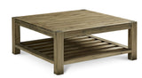 Canyon Solid Wood Square Coffee Table in Washed Grey by Modus Furniture at Eve Furniture