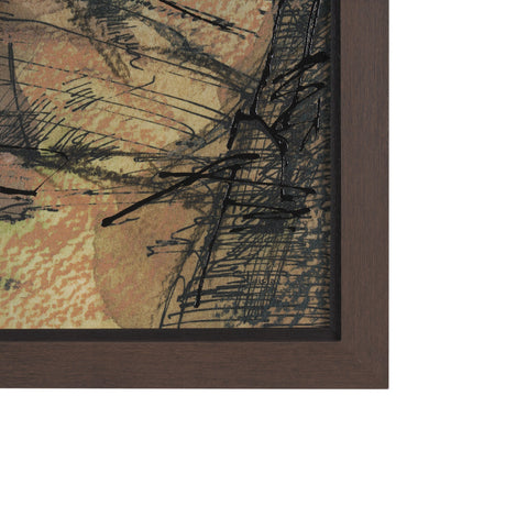 Canyon View by Mercana Studio a Hand Embellished Textured Framed Art Print Matted under Glass by Mercana at Eve Furniture