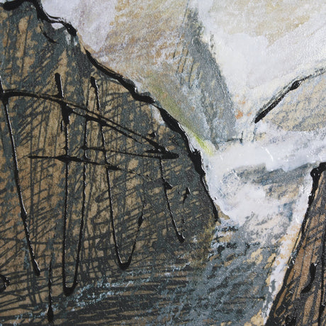 Canyon View by Mercana Studio a Hand Embellished Textured Framed Art Print Matted under Glass by Mercana at Eve Furniture