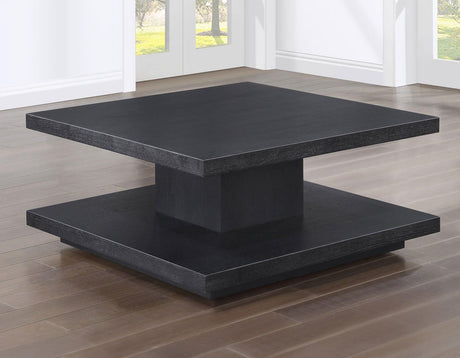 Canyon 3-Piece Table Set, Black (Cocktail Table & 2 End Tables) by Steve Silver at Eve Furniture