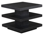 Canyon 3-Piece Table Set, Black (Cocktail Table & 2 End Tables) by Steve Silver at Eve Furniture