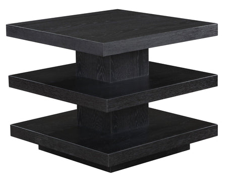 Canyon 3-Piece Table Set, Black (Cocktail Table & 2 End Tables) by Steve Silver at Eve Furniture