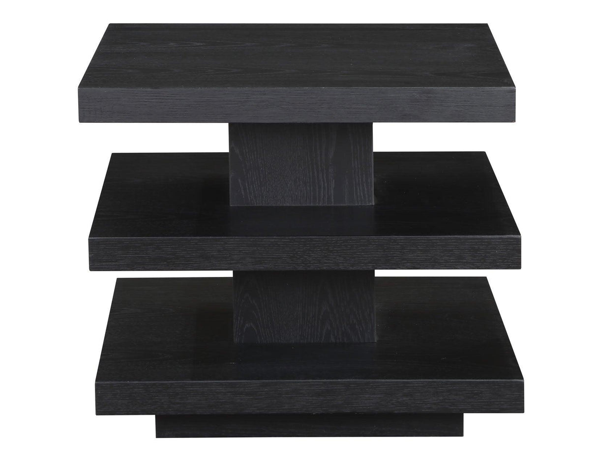Canyon 3-Piece Table Set, Black (Cocktail Table & 2 End Tables) by Steve Silver at Eve Furniture