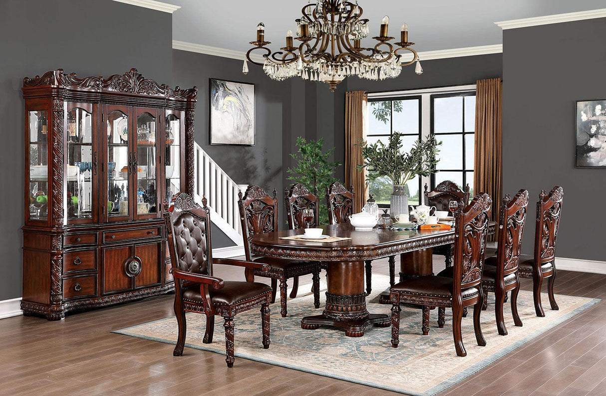 Canyonville Brown Cherry Hutch & Buffet by Furniture of America at Eve Furniture