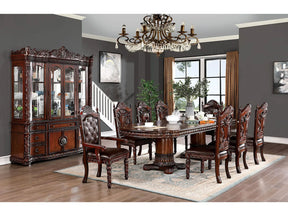 Canyonville Brown Cherry/Dark Brown 7 Pc. Dining Room Set by Furniture of America at Eve Furniture