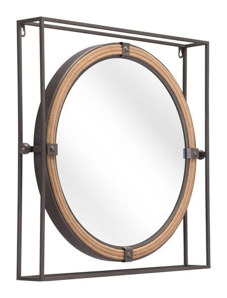 Capell Antique Gray Mirror by Zuomod at Eve Furniture