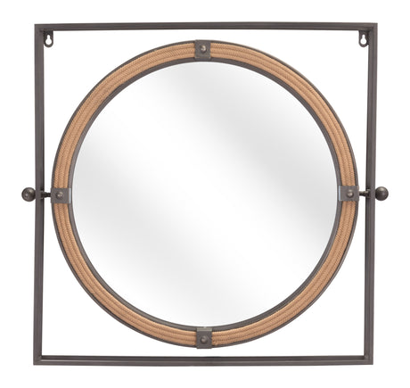 Capell Antique Gray Mirror by Zuomod at Eve Furniture
