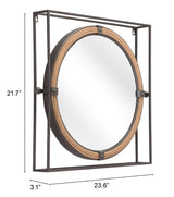 Capell Antique Gray Mirror by Zuomod at Eve Furniture