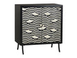 Capella Black/Cream Two-Door Cabinet by Crestview at Eve Furniture