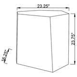 Capella Silver Mirrored Abstract Geometric End Table by Coaster at Eve Furniture