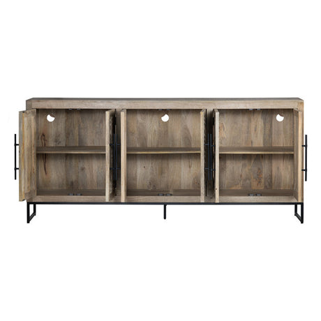 Capetown Brown/Black Sideboard by Crestview at Eve Furniture
