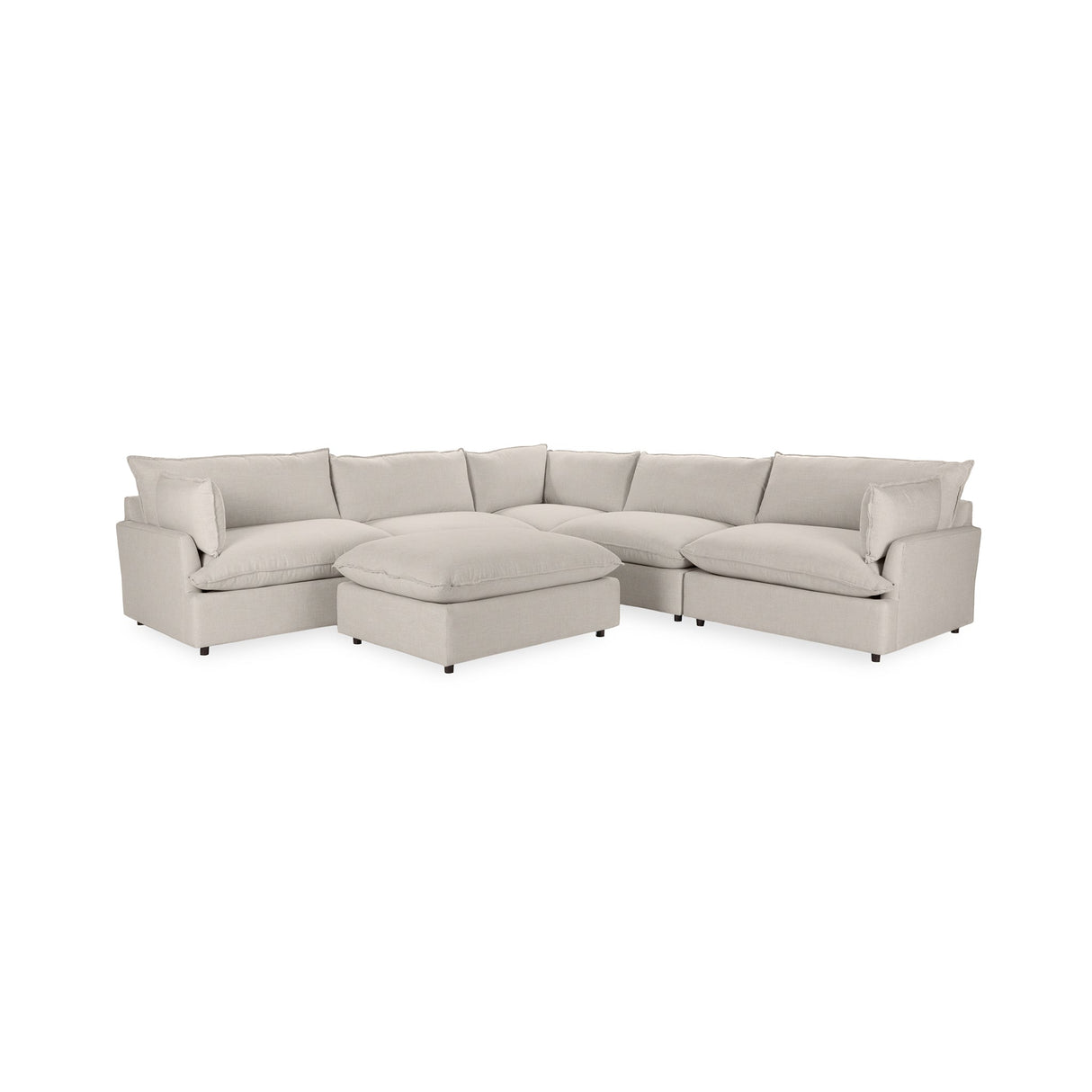 Caplan 6 Piece Sectional with Ottoman by Classic Home at Eve Furniture