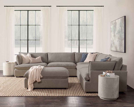 Caplan 6 Piece Sectional with Ottoman by Classic Home at Eve Furniture