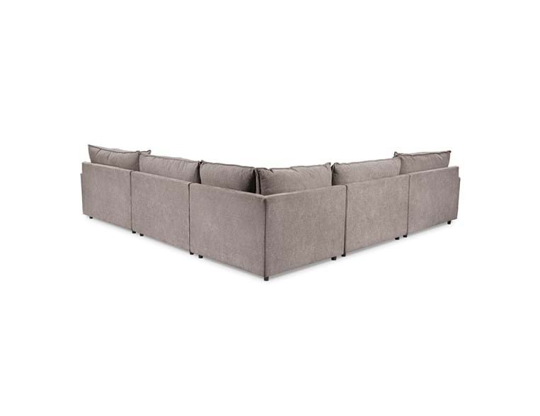 Caplan Charcoal 6 Piece Modular Sectional w/ Ottoman by Classic Home at Eve Furniture
