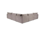 Caplan Charcoal 6 Piece Modular Sectional w/ Ottoman by Classic Home at Eve Furniture
