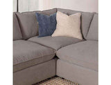 Caplan Charcoal 6 Piece Modular Sectional w/ Ottoman by Classic Home at Eve Furniture