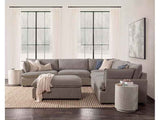 Caplan Charcoal 6 Piece Modular Sectional w/ Ottoman by Classic Home at Eve Furniture
