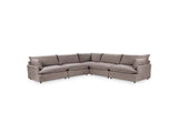 Caplan Charcoal Upholstered 5 Piece Modular Sectional by Classic Home at Eve Furniture