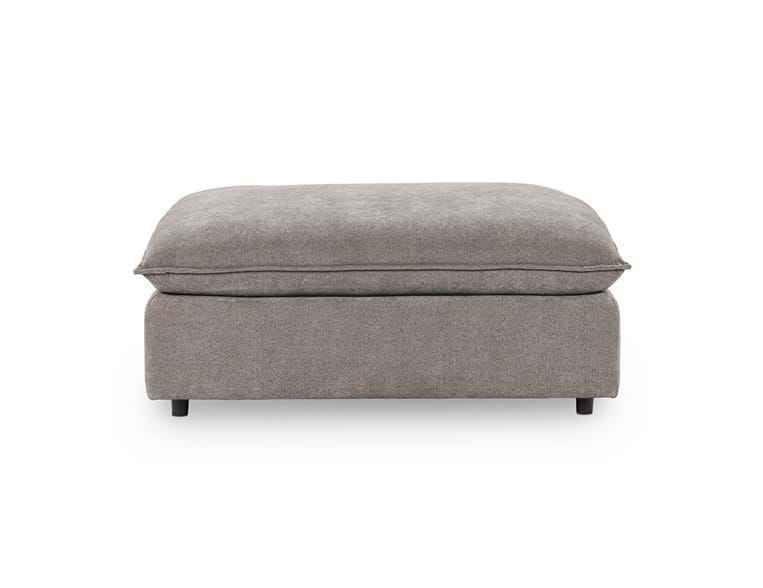 Caplan Charcoal Upholstered Ottoman by Classic Home at Eve Furniture