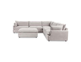Caplan Gray 6 Piece Modular Sectional w/ Ottoman by Classic Home at Eve Furniture