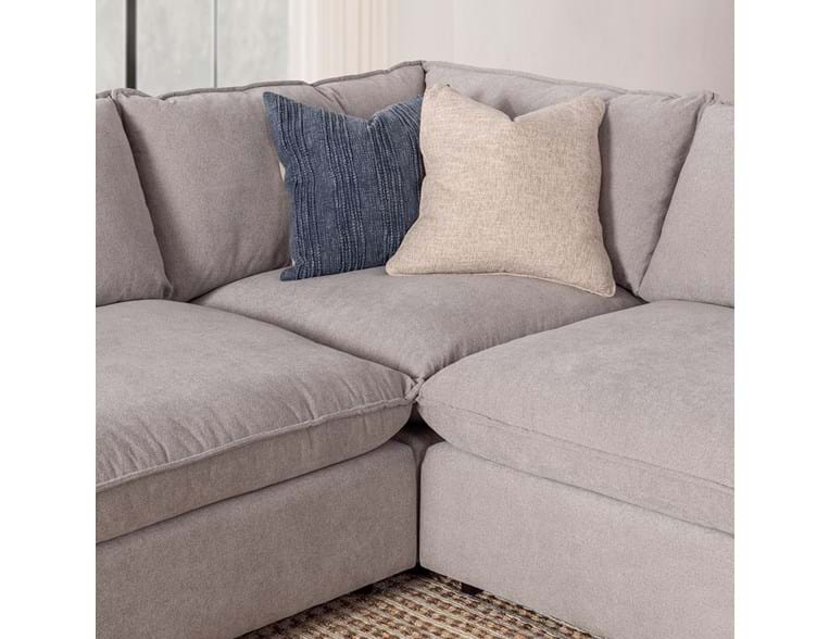 Caplan Gray 6 Piece Modular Sectional w/ Ottoman by Classic Home at Eve Furniture